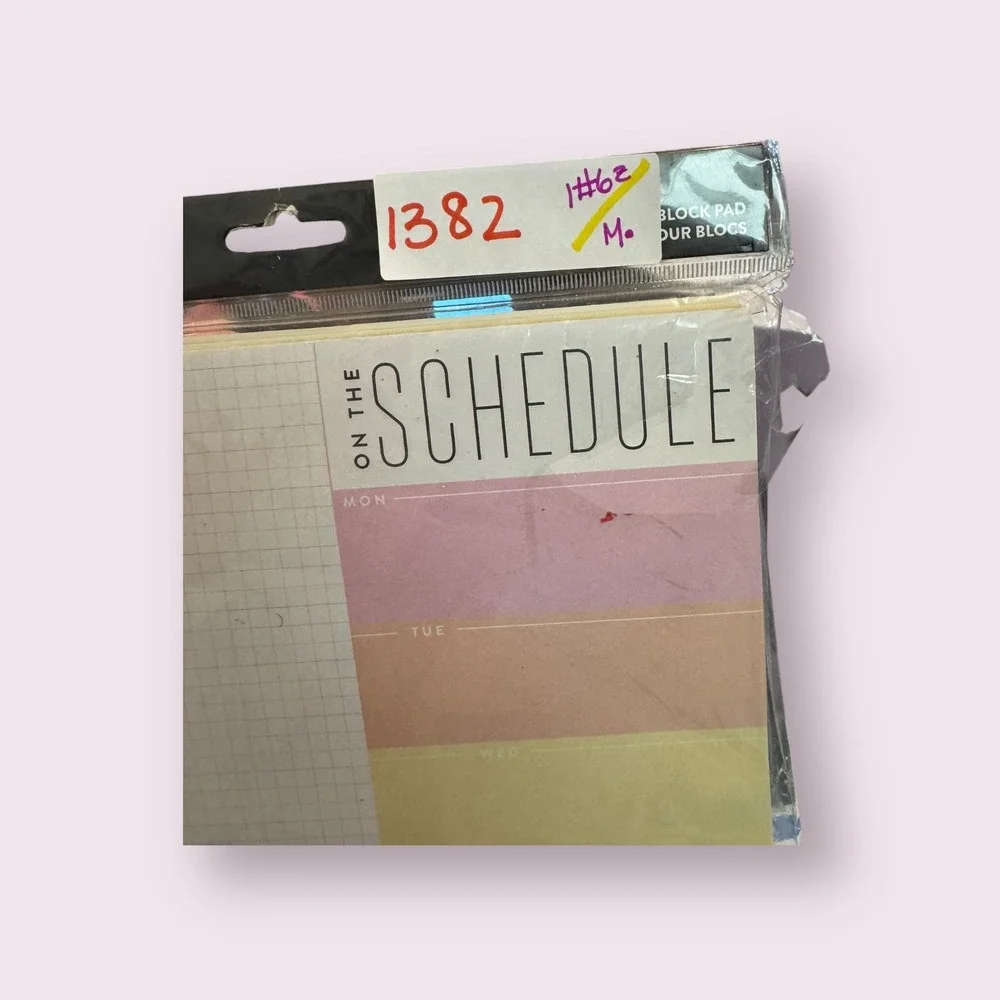 The Happy Planner Schedule Block Pad 100‎ Sheets Me & My Big Ideas Stationery